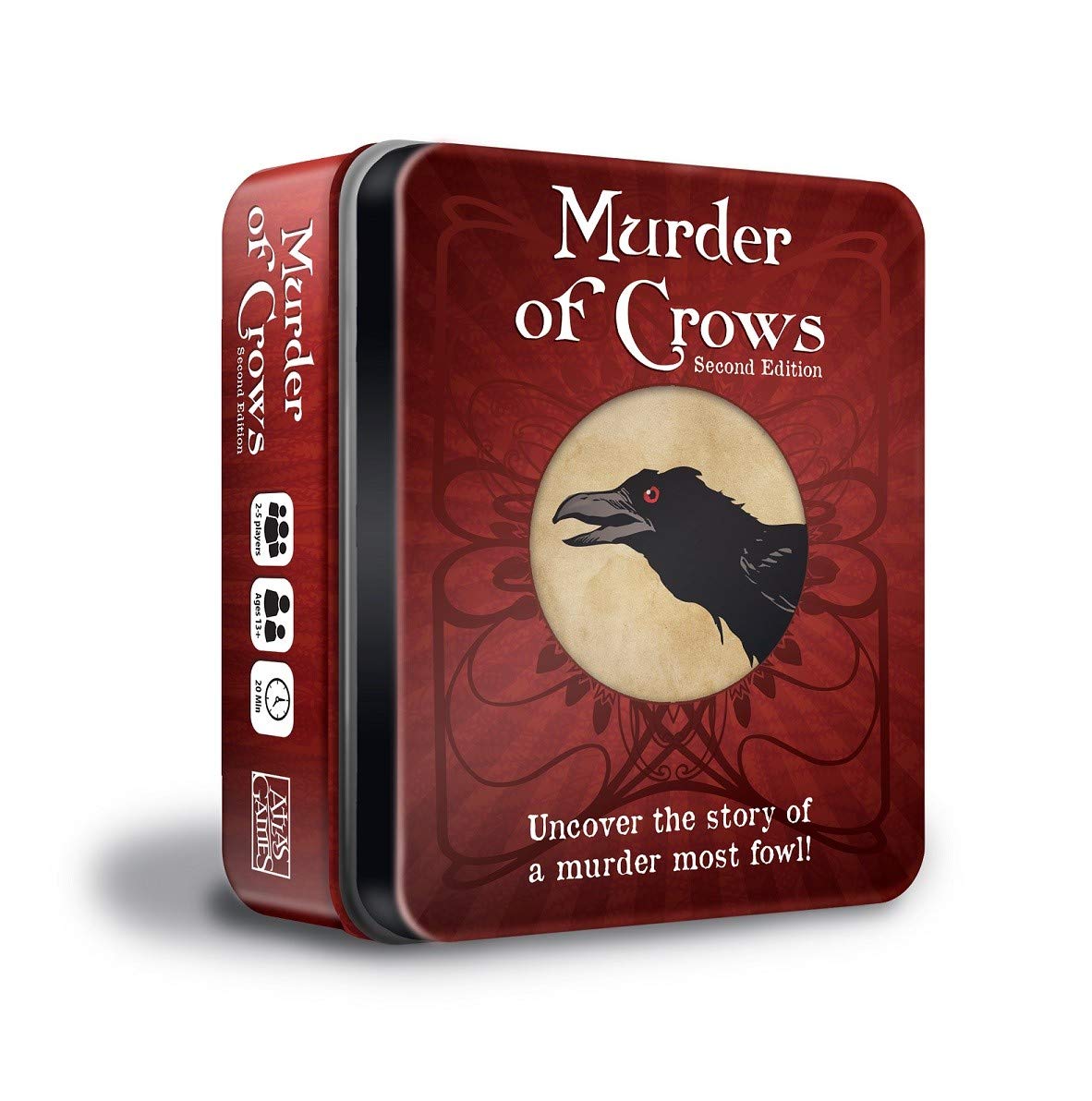 Atlas Games Murder of Crows Second Edition – Board Game 2-5 Players – 20 Minutes of Gameplay – Games for Game Night – Teens and Adults Ages 14+ - English Version