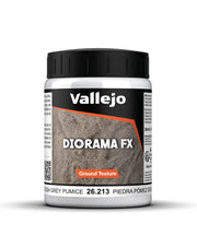 Vallejo - Diorama FX Ground Textures | Rough Grey Pumice 200 ml. (6.76 fl.oz.) | Premium Acrylic Color for Modelers & Miniature Enthusiasts | Exclusively Designed for Modelling