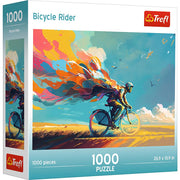 Trefl Bicycle Rider 1000 Piece Jigsaw Puzzle 27"x19" Print, DIY Puzzle, Creative Fun, Classic Jigsaw for Adults and Children from 4 Years Old
