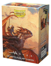 Dragon Shield | Matte Dual Art Standard Size Card Sleeves | 100 CT - Smooth & Tough Premium TCG Sleeves - Compatible with Pokemon, Flesh & Blood, One Piece & Magic The Gathering | The Adameer