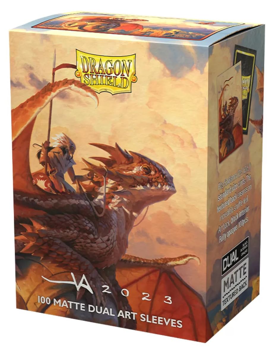 Dragon Shield | Matte Dual Art Standard Size Card Sleeves | 100 CT - Smooth & Tough Premium TCG Sleeves - Compatible with Pokemon, Flesh & Blood, One Piece & Magic The Gathering | The Adameer
