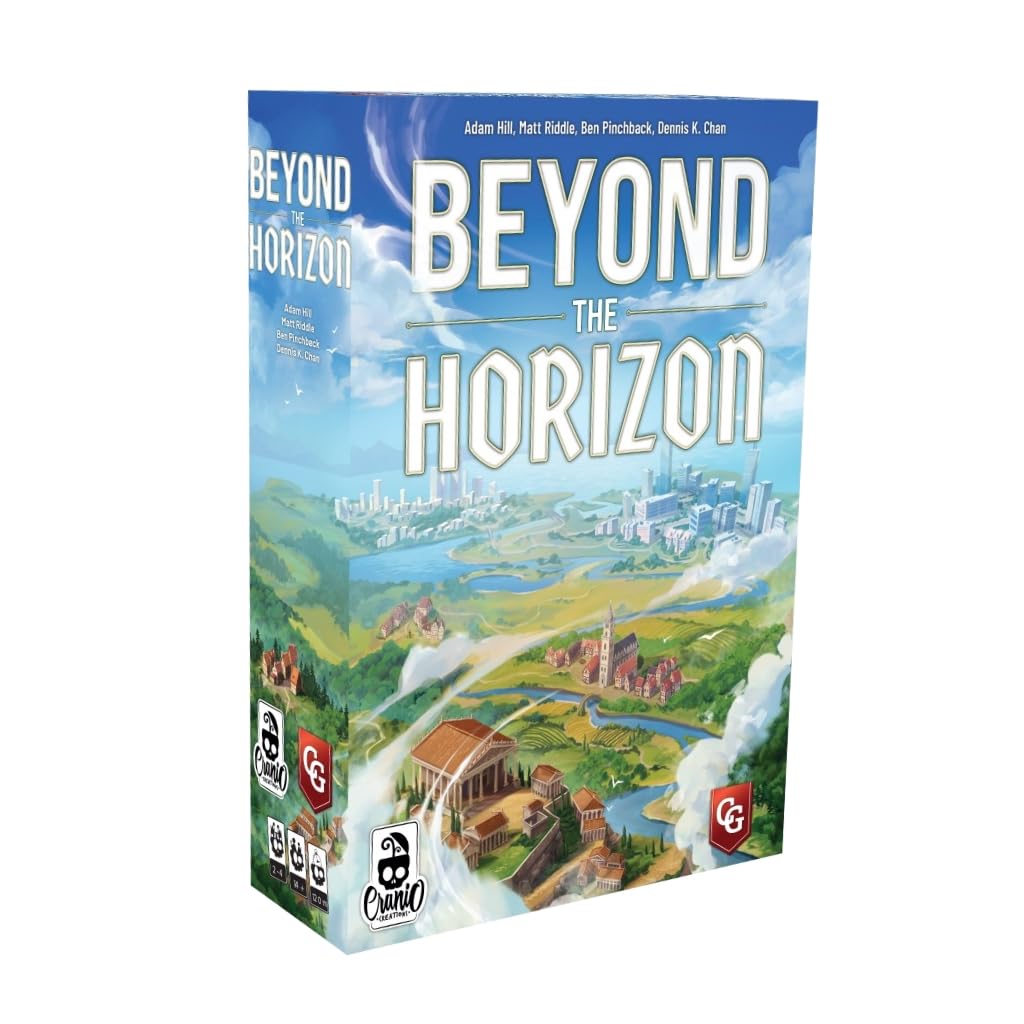 Capstone Games Beyond The Horizon, Civilization Building Board Game, 2-4 Players, 120 Minutes, Ages 14+