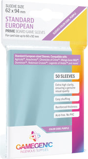 Sleeves: Gamegenic PrimeStandard European-Sized (50) (GG1049)