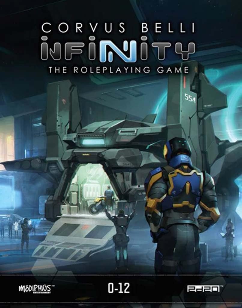 Modiphius Entertainment: Infinity: 0-12 Files Supplement - Hardcover RPG Book, Sci-Fi Adventure, Tabletop Roleplaying, 123 Pages, Agencies & Embassies