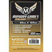 MayDay Games 80 x 120 mm Sleeves Magnum Ultra Fit Card Game (Gold)