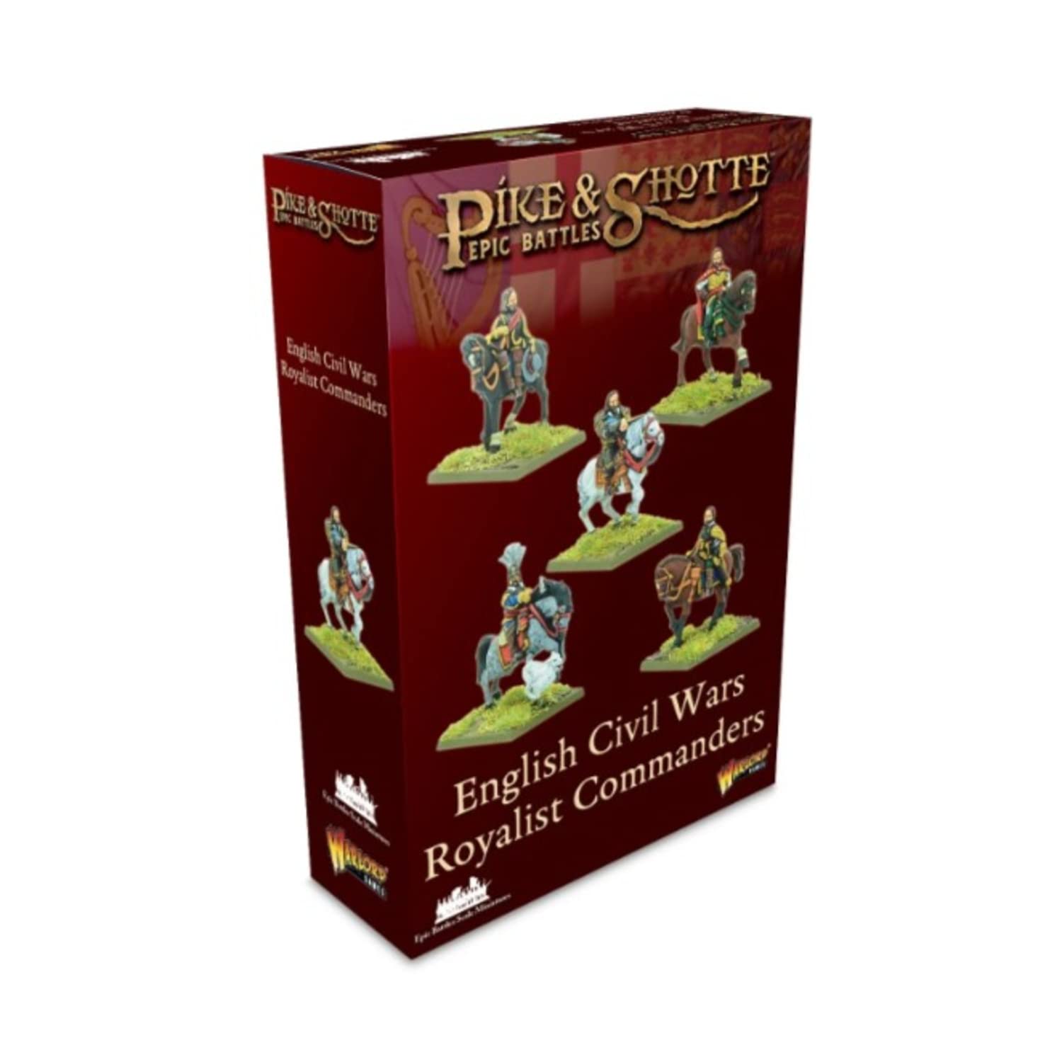 Warlord Games Pike & Shotte Epic Battles - English Civil Wars Royalist Commanders Military Table Top Wargaming Plastic Model Kit 212413001