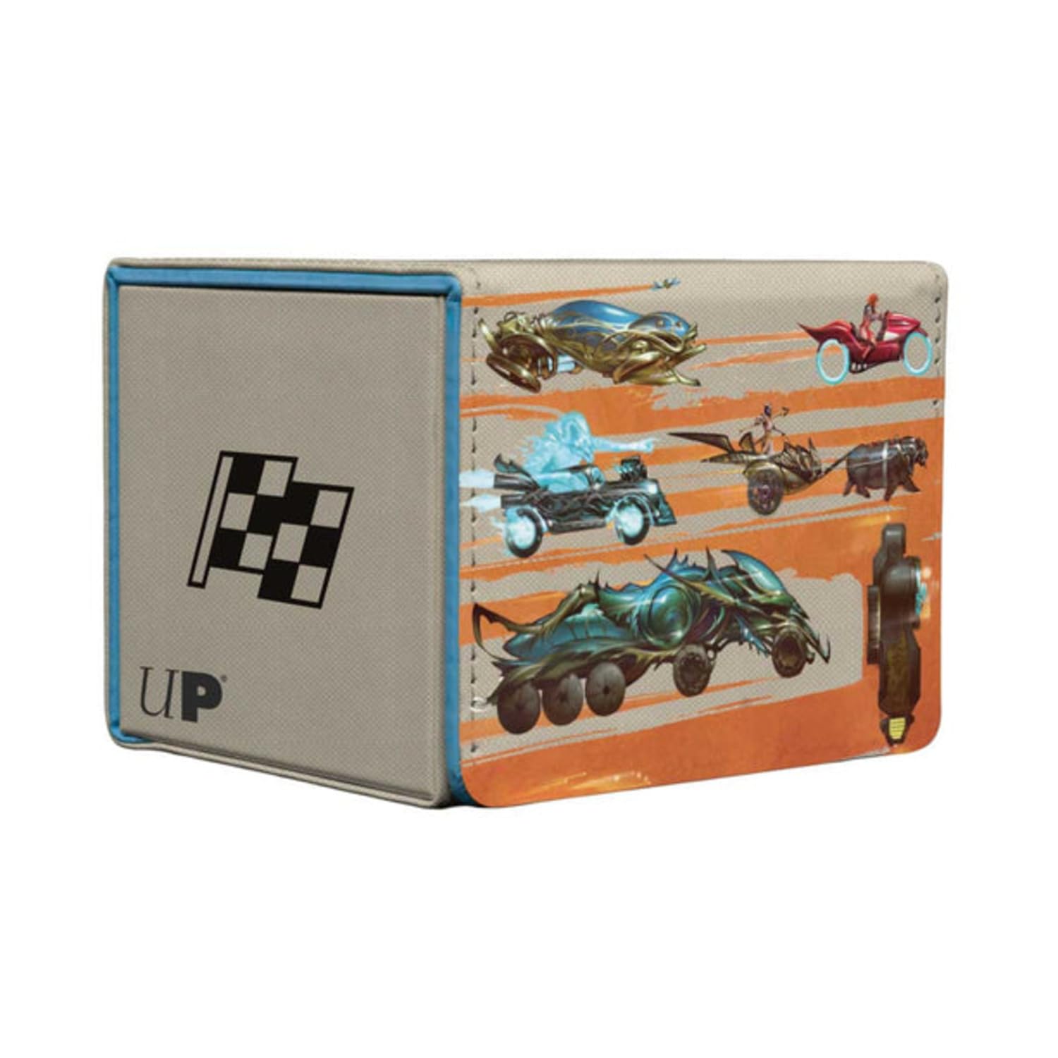 Ultra Pro - Aetherdrift Finish Line Bundle Key Art Premium Alcove Edge Deck Box for Magic: The Gathering, Deck Holder, MTG Accessory, Trading Card Case, Magic The Gathering D&D TCG Storage Box