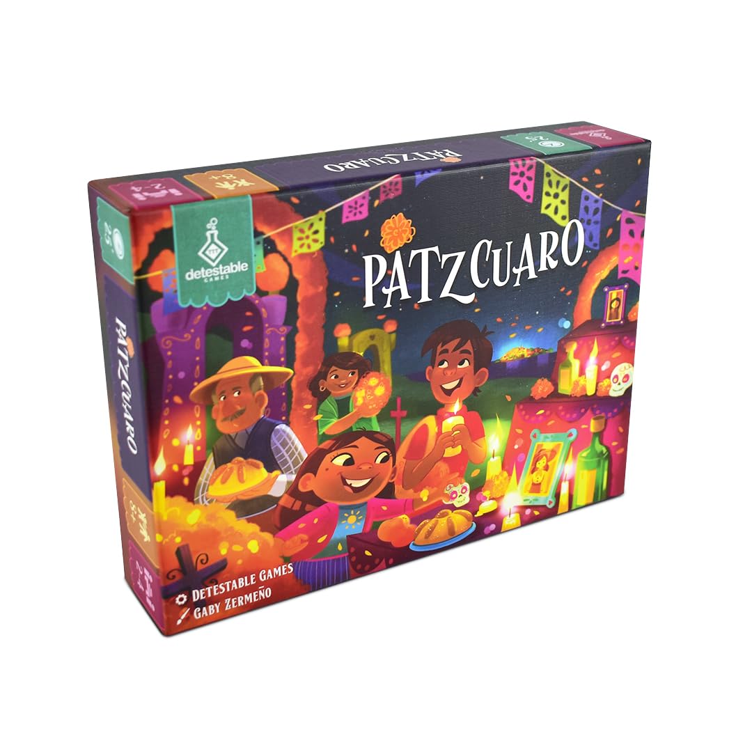 Draco Studios | Patzcuaro - The Set Collection Game with Rondel Movement | Inspired by The Mexican Tradition Day of The Dead | Perfect for Family Night | Up to 4 Players | Ages 10 and up | EN