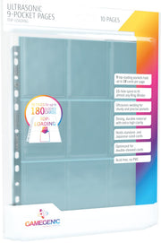 Toploading 9-Pocket Pages: 10 pg Clear