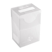 Gamegenic Mini-American Card Holder 60+, Durable Deck Box for 60 Single-Sleeved Cards, Self-Locking Lid with Cobra Neck Technology, Includes Flex Card Divider, Clear Color