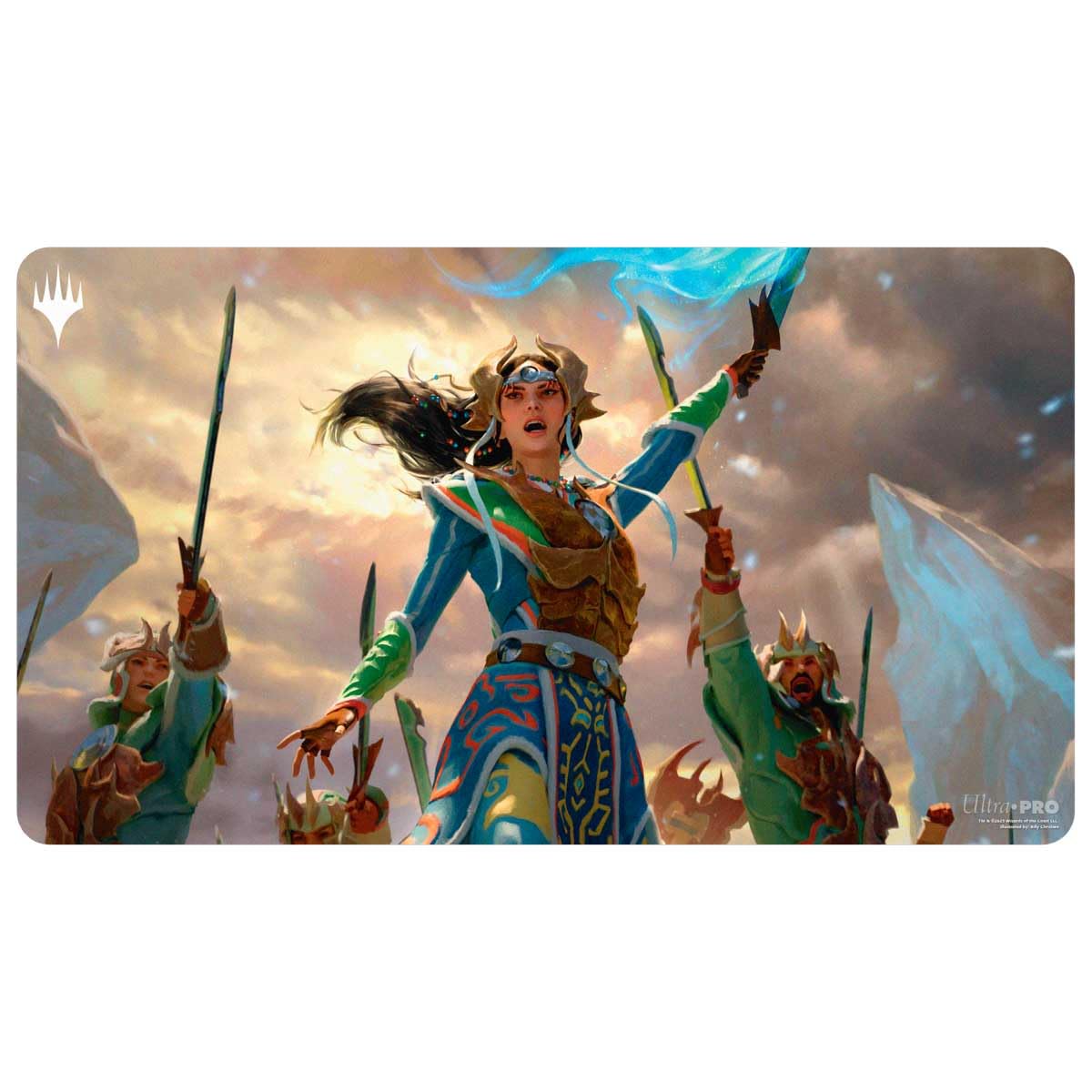Ultra PRO - Tarkir Dragonstorm Eshki, Temur’s Roar (Temur Roar Commander Deck) Playmat for Magic: The Gathering | Gaming Table Mat, Card Game Accessory, TCG Playmat, Tabletop Gaming Mat