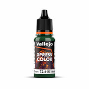 Vallejo - Xpress Color | Troll Green 18 ml. (0.6 fl.oz.) | Speedy Application and Drying | Vibrant and Saturated Tones | Allows Colors to Flow Easily over the Miniature Surface