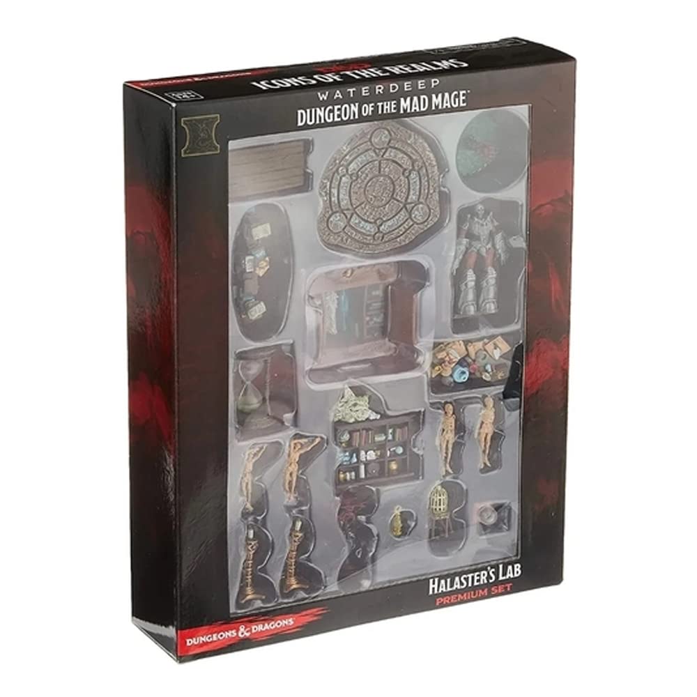 WizKids D&D Icons of The Realms: Waterdeep: Dungeon of The Mad Mage - Halasters Lab Premium Set