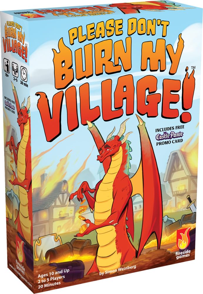 Please Don’t Burn My Village by Fireside Games | Ages 10+ | 2–5 Players | Competitive Gameplay | Strategic Card Game
