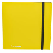 Ultra PRO Eclipse 12-Pocket Lemon Yellow PRO-Binder for 480 Cards - Standard Size, Protects Collectible, Gaming, Sports Cards in Ultra PRO Deck Protector Sleeves