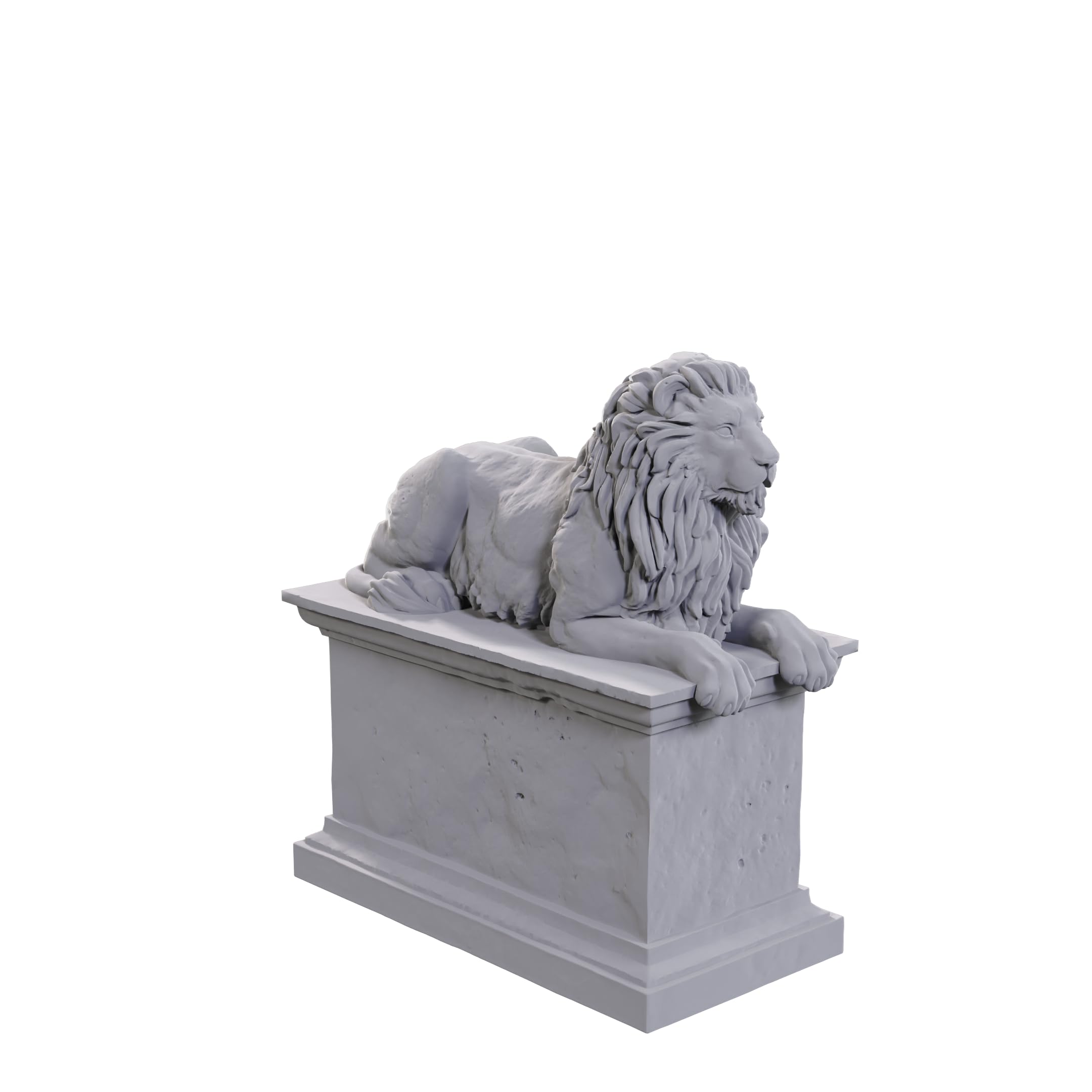 WizKids Deep Cuts: | Unpainted Miniatures | Wave 24 (Stone Lion, Plastic)
