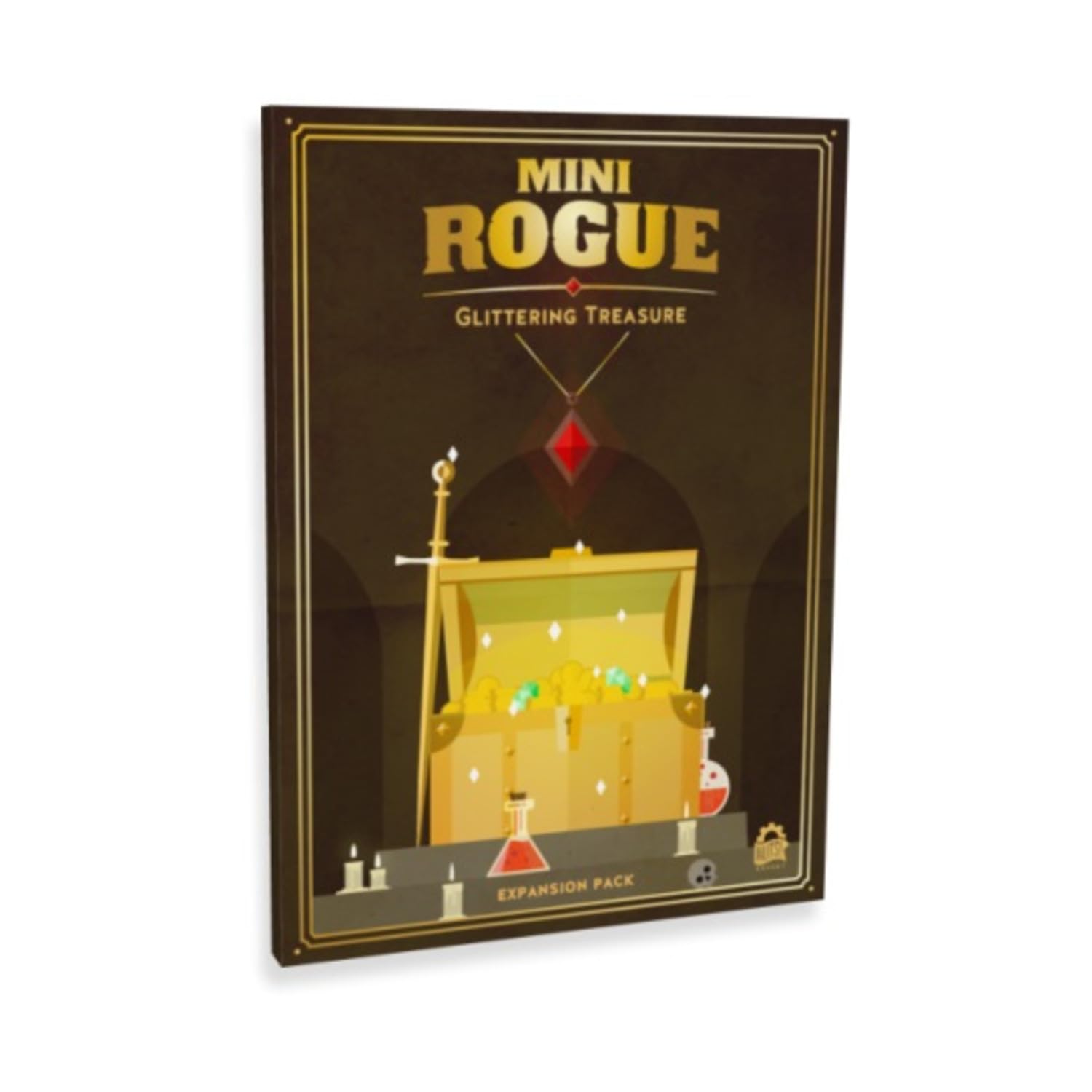 Mini Rogue: Glittering Treasure – Card Game Expansion by Ares Games – 1-2 Players – 30+ Minutes – Games for Family Game Night – Card Games for Kids and Adults Ages 12+ - English Version