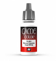 Vallejo Game Color Dead White Paint, 18ml