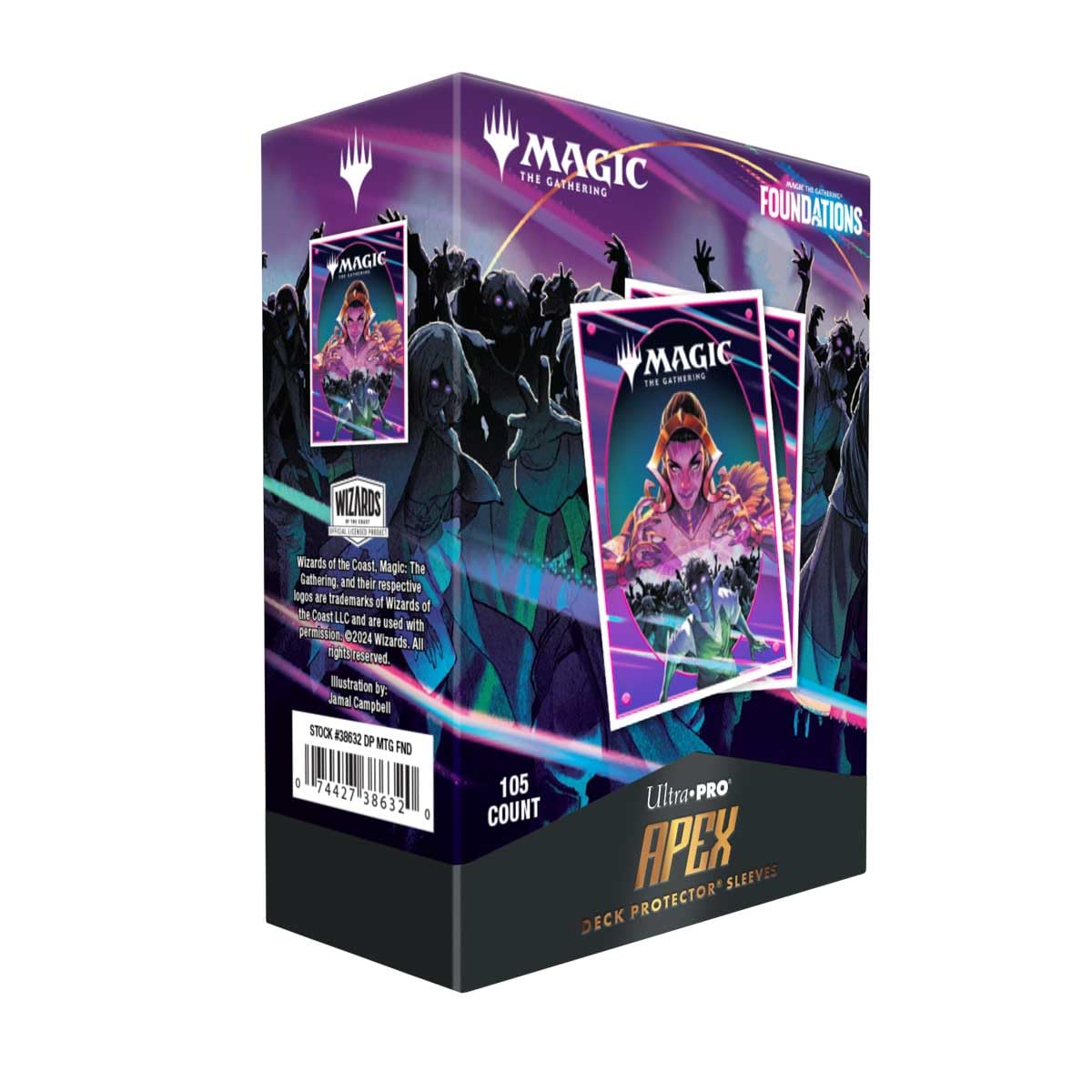 Ultra PRO - Foundations Liliana 105ct APEX Deck Protector™ Sleeves for Magic: The Gathering, Card Sleeves & TopLoaders for Cards - Friendly Trading Card Game Accessories - Durable Deck Sleeves