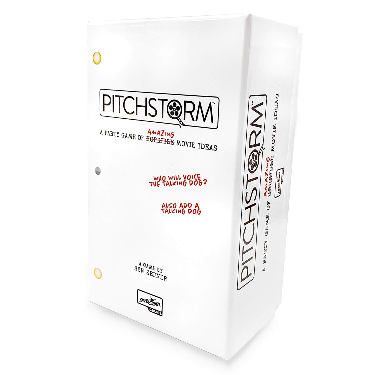 Skybound Pitchstorm : Card Game of Pitching Horrible Movie Ideas to The Worst Executives | Fun Party Tabletop Game Enjoyed by Teens and Adults, 500-card Core Deck, 3-12 Players, Ages 14+