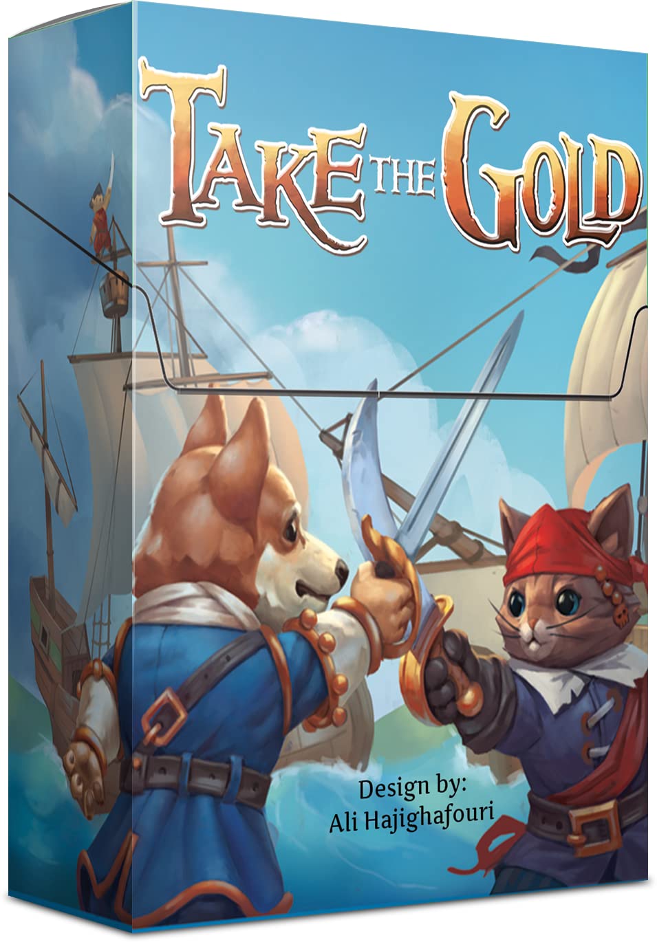CardLords Take The Gold - A Game of Pirate Cats vs. Officer Corgis for 2-6+ Players, Ages 9+