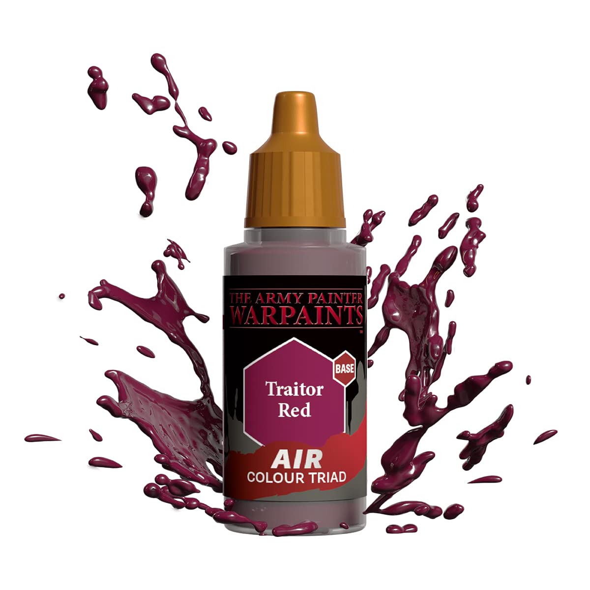 The Army Painter Warpaints Air Traitor Red - Water Based Airbrush paint – acrylic paint and primer for Tabletop Roleplaying, Boardgames, and Wargames Miniature Model Painting