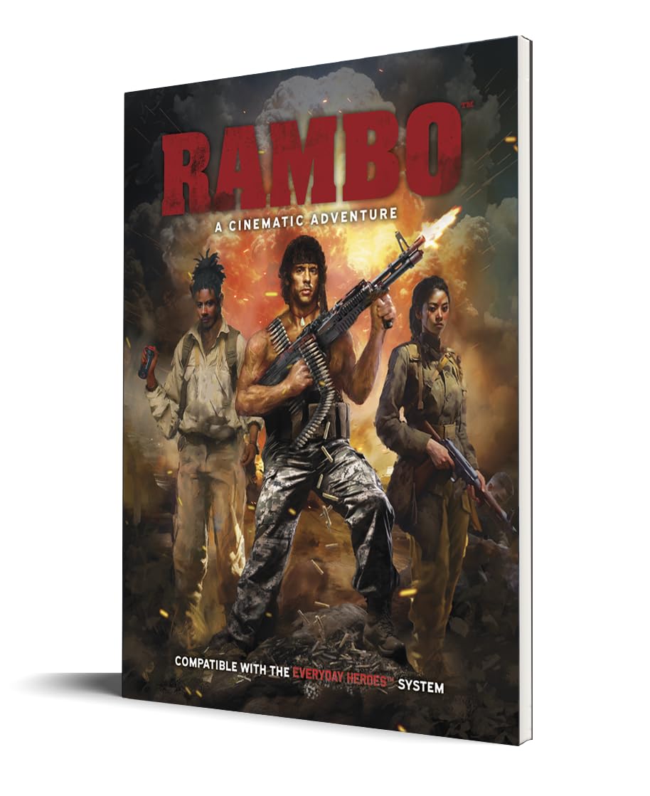 Cinematic Adventure: Rambo - Expansion Hardcover RPG Book, for Use with The Everyday Heroes Core Rulebook, d20 5e Compatible