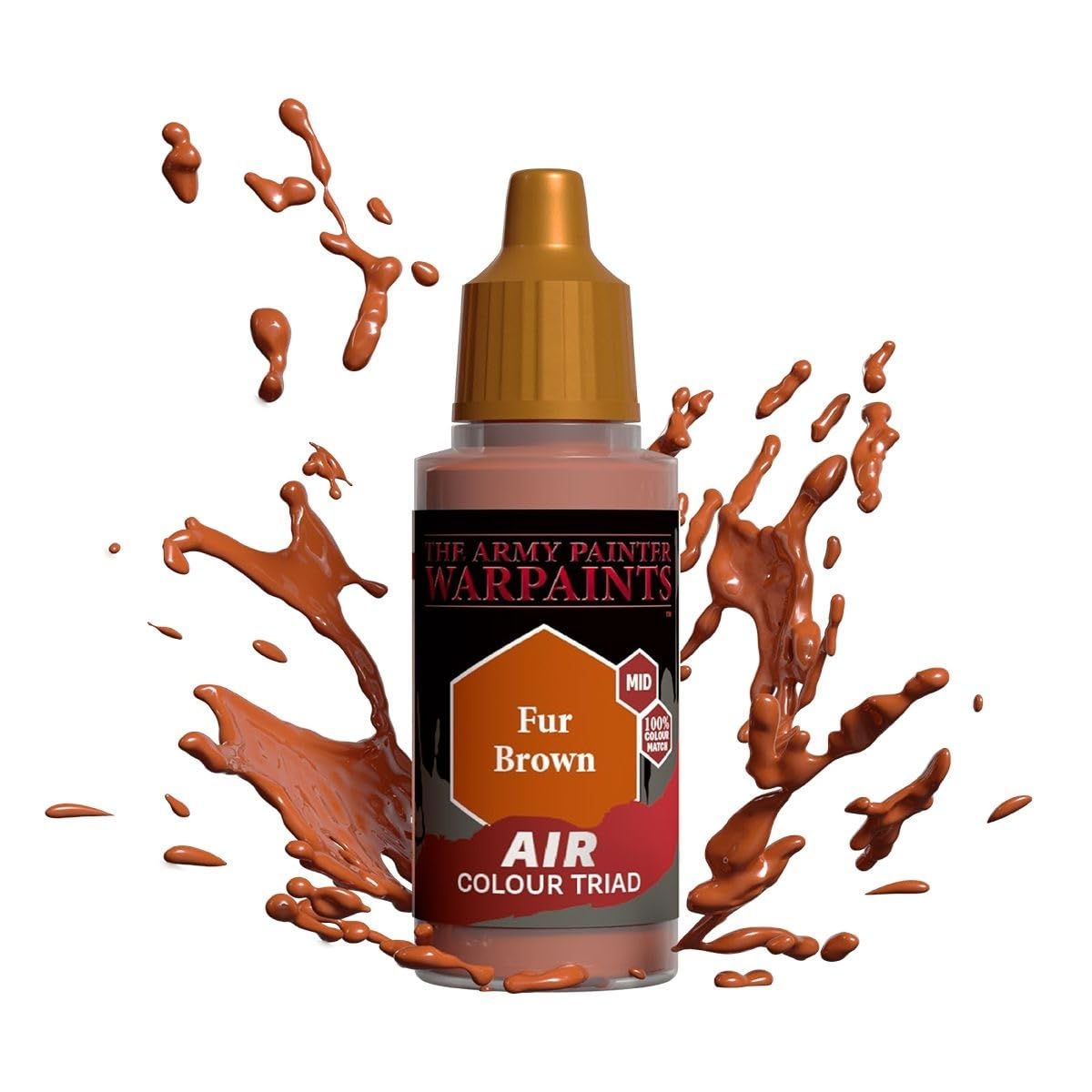Warpaints: Acrylics: Air Fur Brown – 1x 18ml Acrylic Paint by The Army Painter Hobby Paint – Dungeons and Dragons Miniatures, Warhammer 40K Miniatures, Models – TTRPG D&D DND