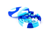FanRoll Silicone Round Dice Case: Blue/White/Light Blue, Role Playing Game Dice Accessories for Dungeons and Dragons