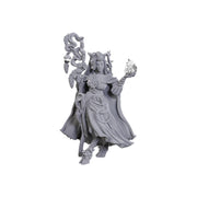 WizKids Critical Role Unpainted Miniatures: Fearne Calloway & Mister | Unpainted Miniatures | Wave 23