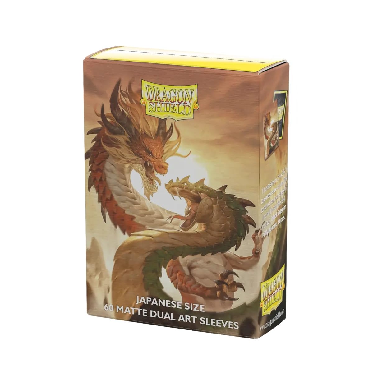 Dragon Shield: Wood Snake 2025-60CT Japanese Matte Dual Art Card Sleeves - Compatible with Yugioh, Vanguard!, Flesh & Blood TCG & LCG Protection, for Toploaders