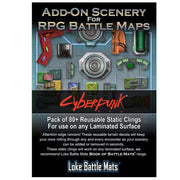 Loke BattleMats | Add On Scenery for RPG Maps - Cyberpunk RED | Battle Mat for Roleplaying Games | Ages 14+ |