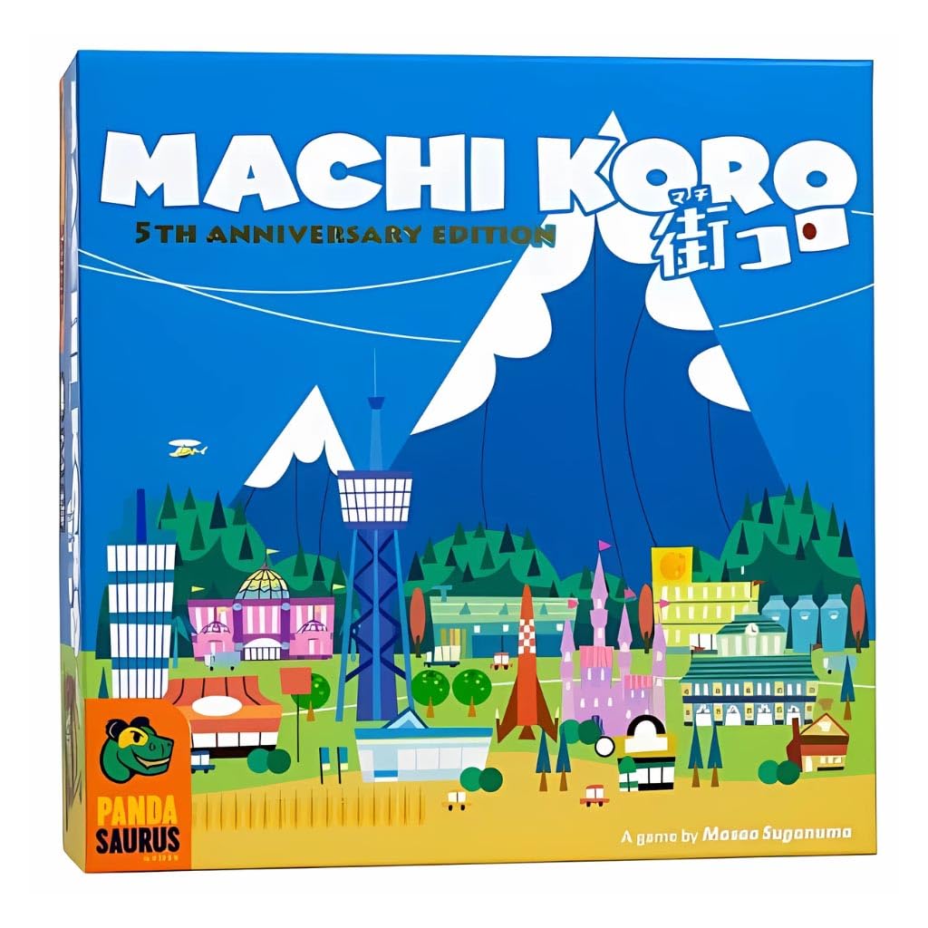Pandasaurus Games Machi Koro THE EXPANSIONS - Harbor and Millionaire's Row Expansion Sets,Fast-Paced Dice Rolling Board Game for Kids and Adults,Ages 8+,2-5 Players,30-45 Min Playtime