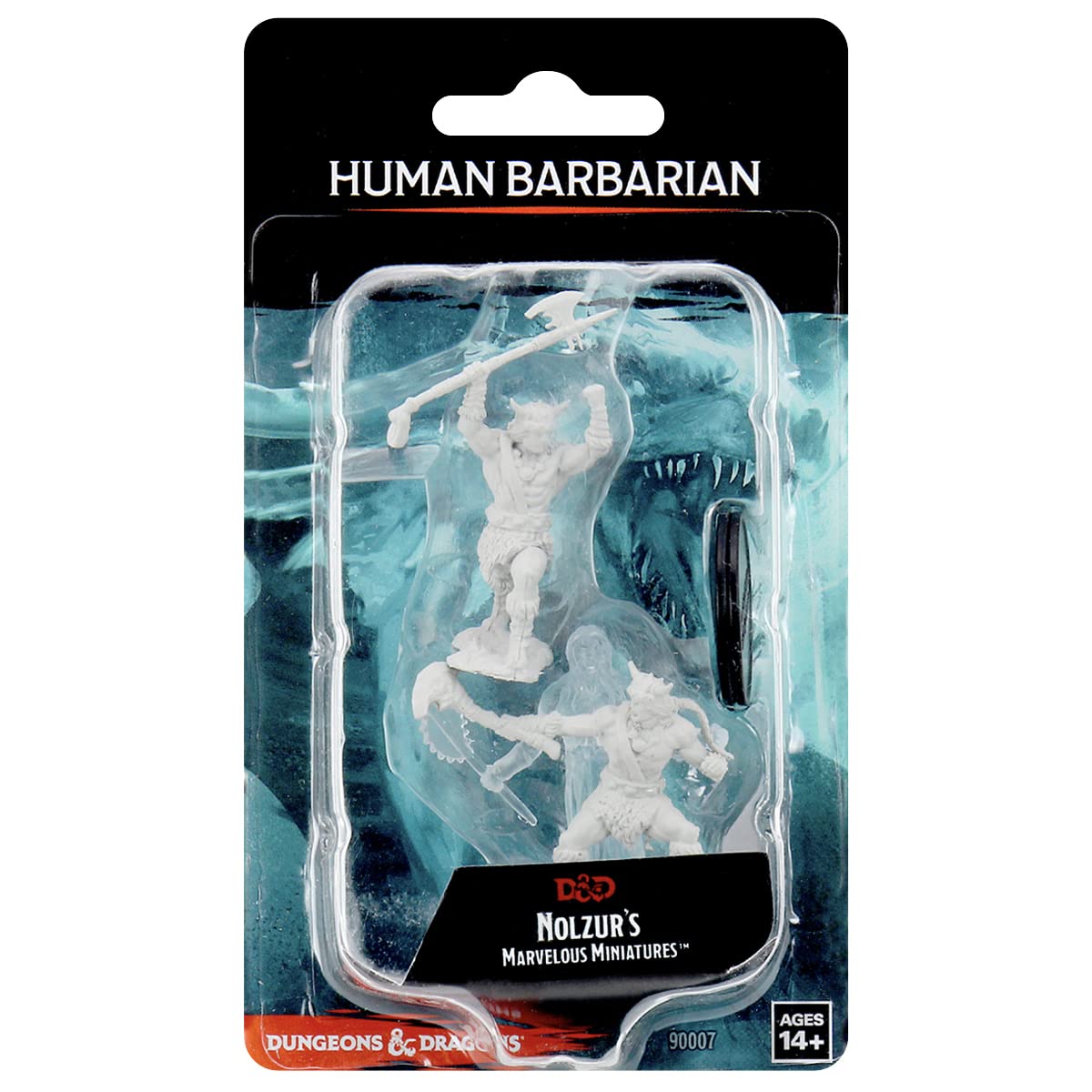 D&D: Nolzur's Marvelous Minis: Human Barbarian Male Wave 14 (Unpainted)