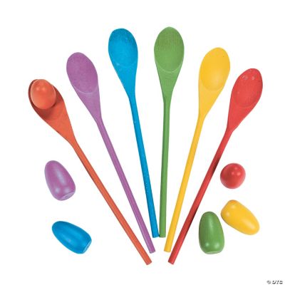 Egg-Citing Egg Spoon Game - 12 Pieces