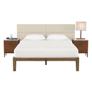 Jaxx Panelist Modern Padded Headboard – Set of 4 Wall Mounted Panels - King, Dune Beige Microvelvet