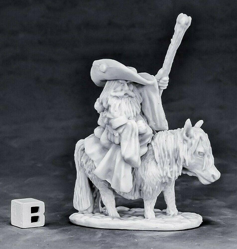 Mini - Reaper 77575 Male Dwarf Battle Mage and Pony