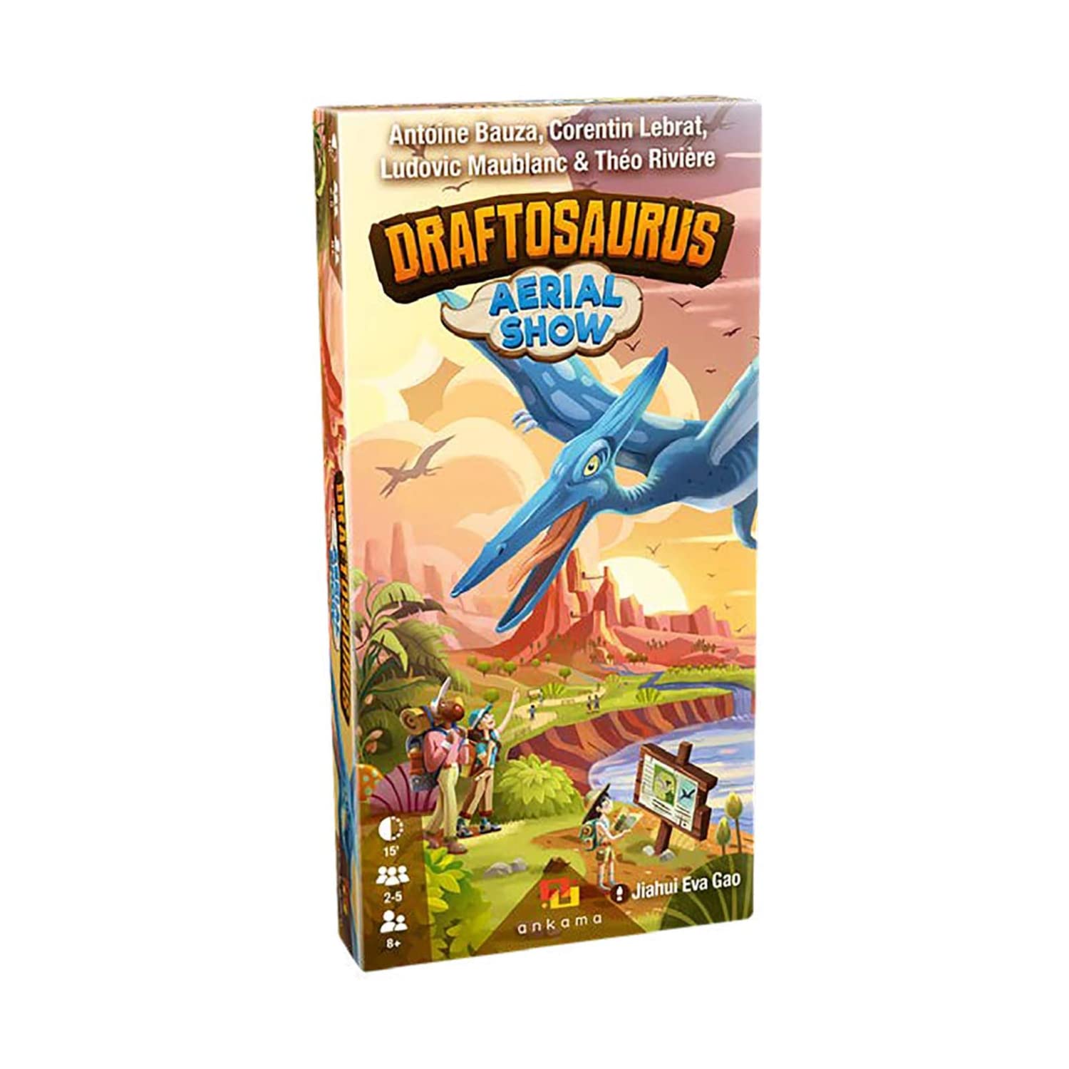Ankama Draftosaurus - Bringing The Jurassic Era Alive- in Draftosaurus, Your Goal is to Have The Dino Park Most Likely to Attract Visitors, Family Fun Drafting Game, for 2 to 5 Players, Ages 8 and Up