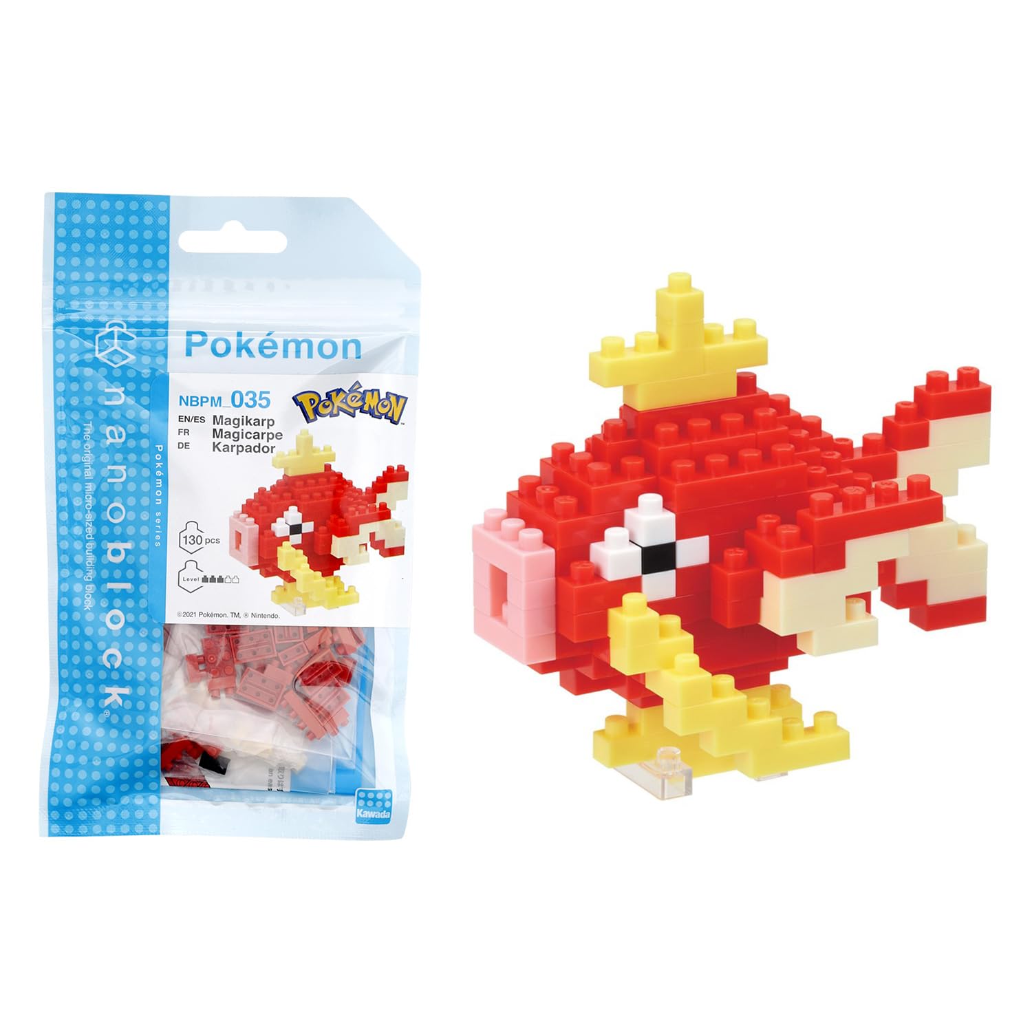 Nanoblock - Pokémon - Magikarp, Pokémon Series Building Kit