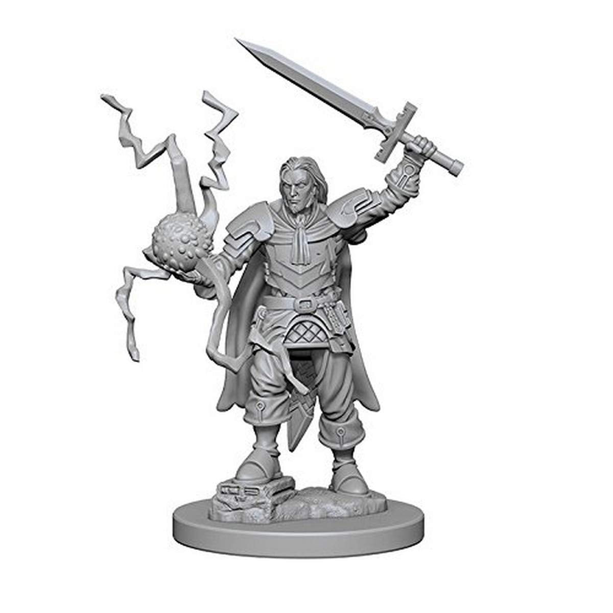 Unpainted Miniatures - Human Male Cleric (Deep Cuts) by WizKids