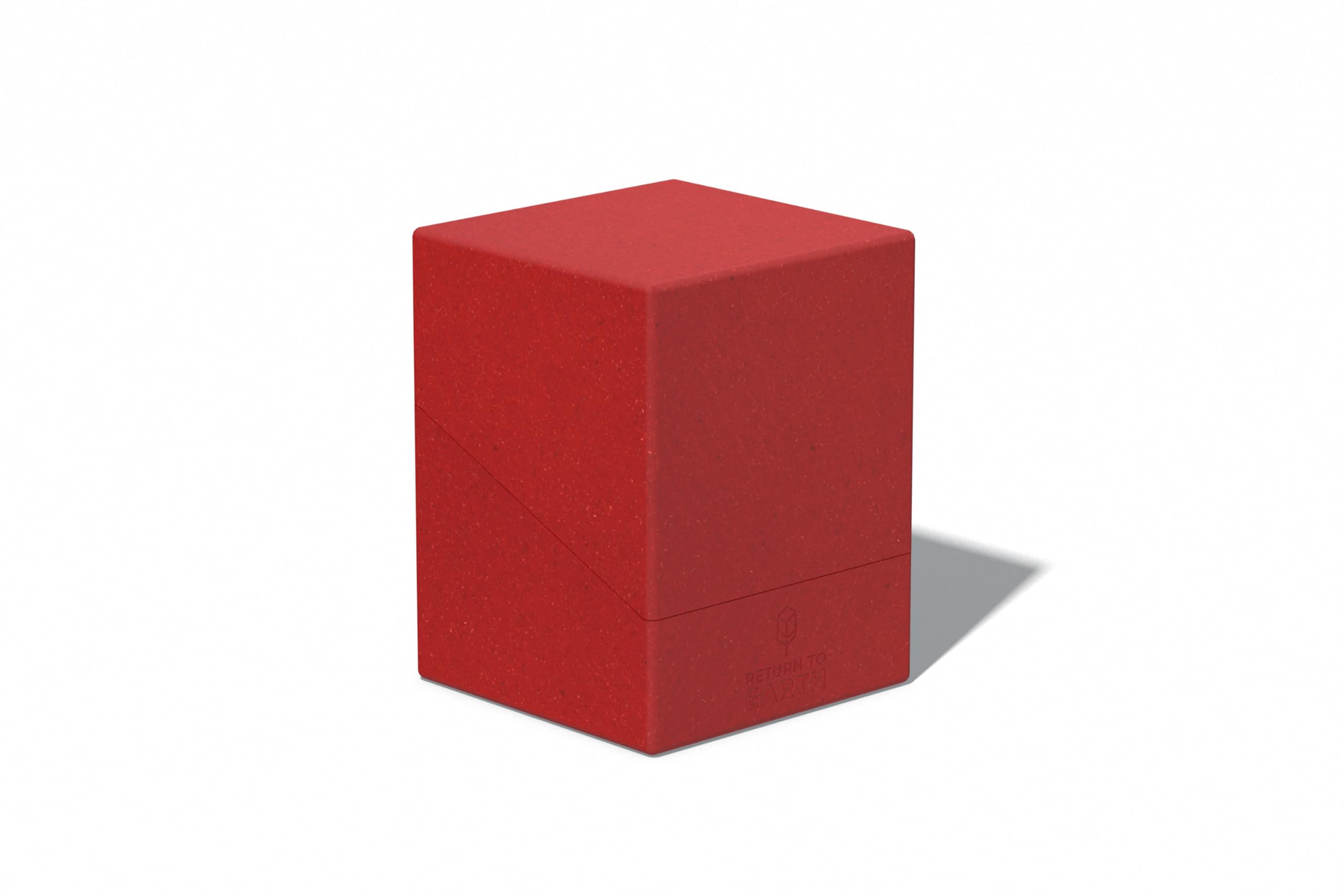Ultimate Guard RTE Boulder 100+, Deck Case for 100 Double-Sleeved TCG Cards, Red, 97% Renewable, Made in Germany, Secure & Durable Storage