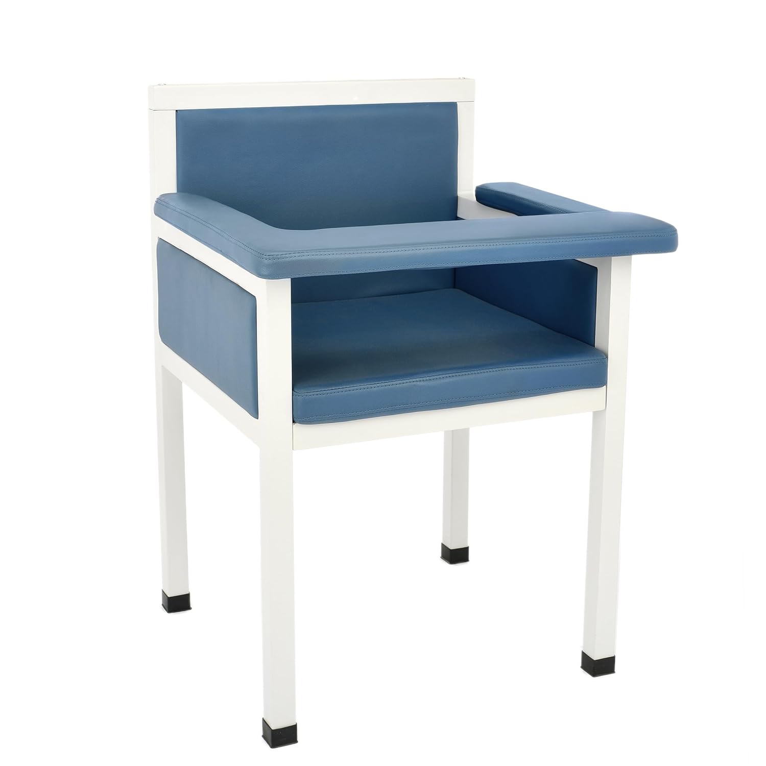 Blue Luxe Upholstered Phlebotomy Blood Drawing Chair