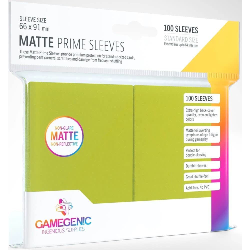 Matte Prime Sleeves: Lime