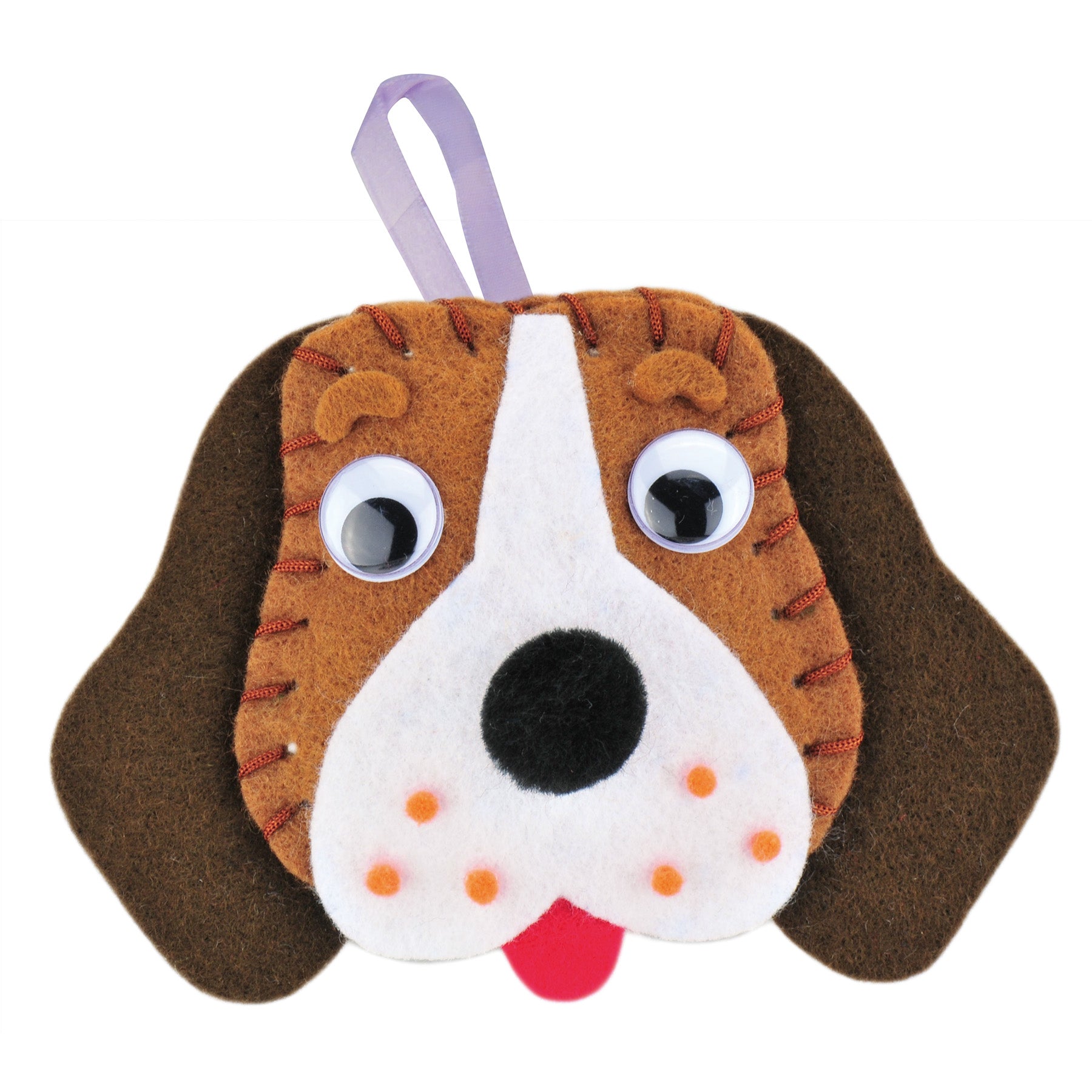 Felt Sewing Dog Kit, Beagle, 5" x 5.5" x 1", 1 Kit