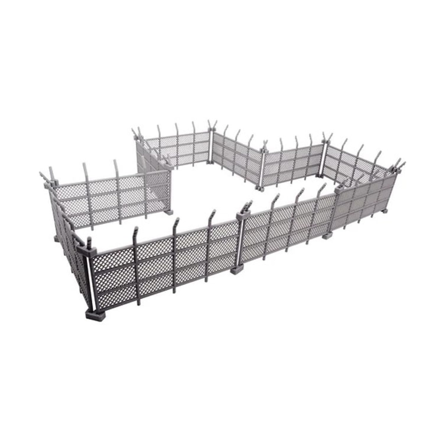Monster Scenery: Chain Link Fences (Unpainted Tabletop Scenery Set)