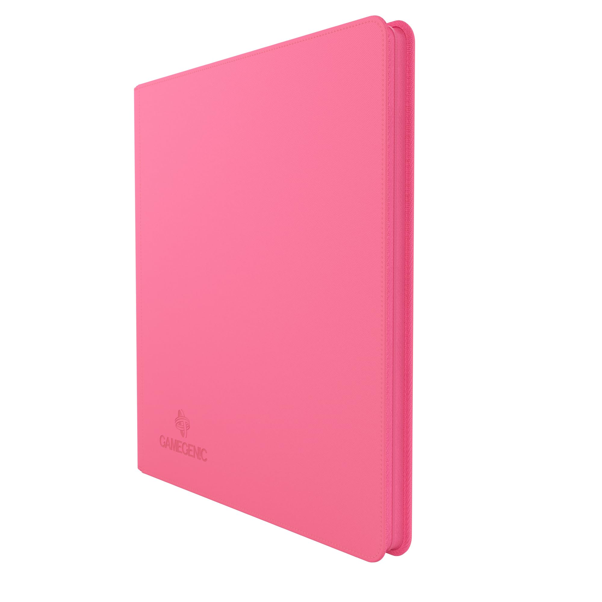 Gamegenic Zip-Up Album 24-Pocket, Organize Standard and Japanese Size Collectible Cards, Premium Card Game Protector, Holds up to 480 Cards, Ideal for Playset Collections, Pink Color