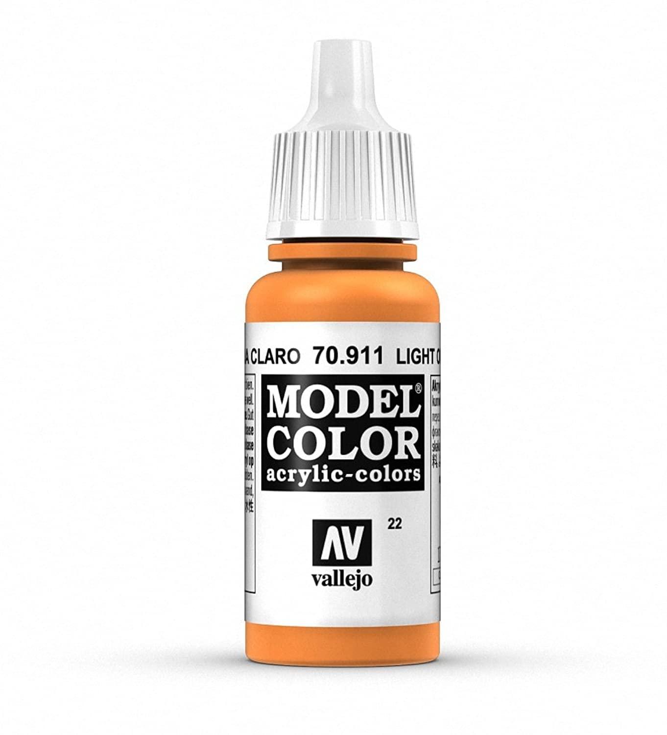 Vallejo Acrylic Paint, Light Orange