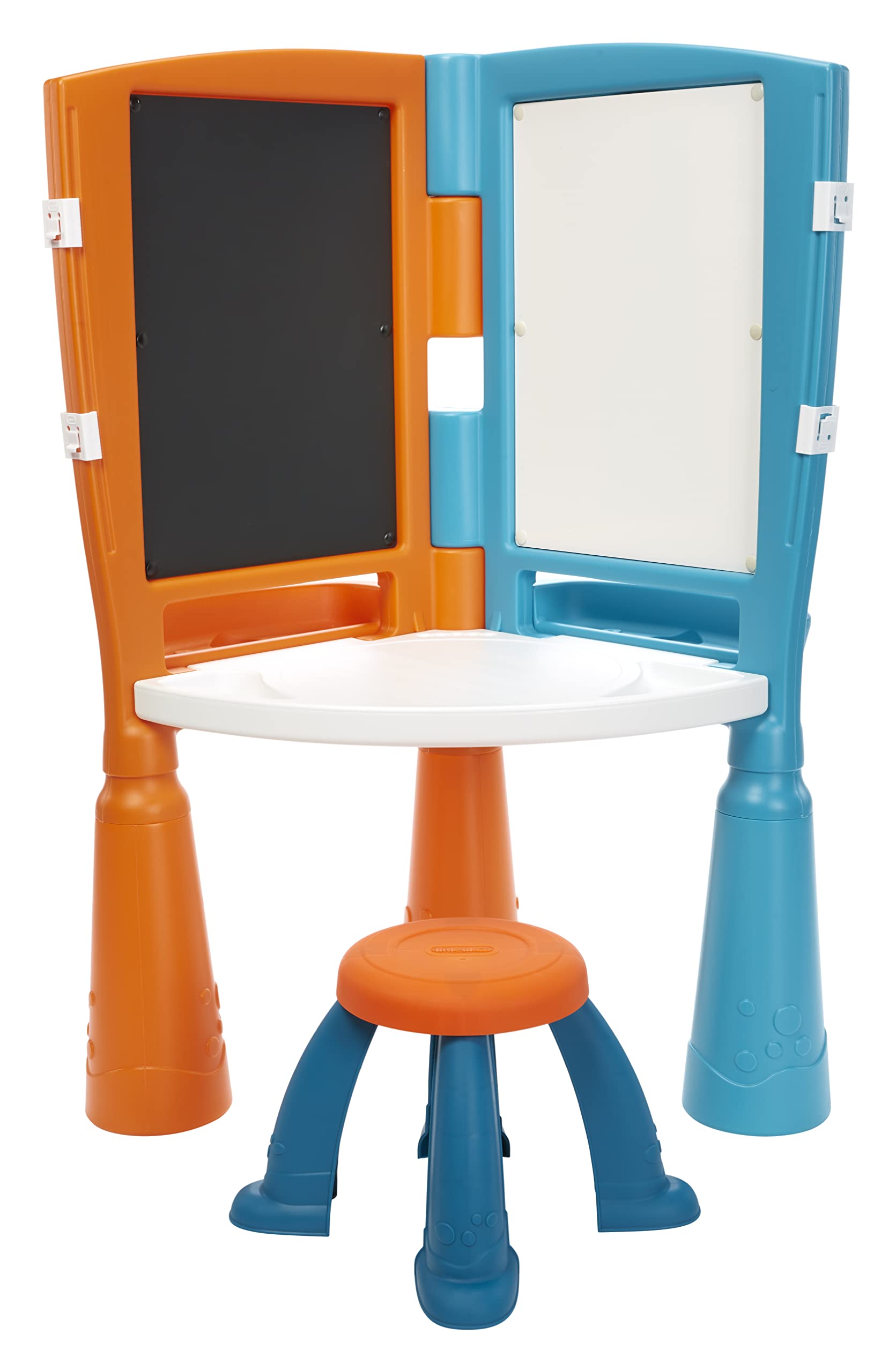 2-in-1 Drawing Table – Multi-Sided Desk with Easel, Chalkboard, & Dry-Erase Board for Arts, Crafts, and Homework