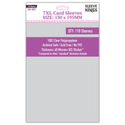 Premium Card Sleeves - 7XL (130mm x 195mm) - 110 Sleeves per Pack