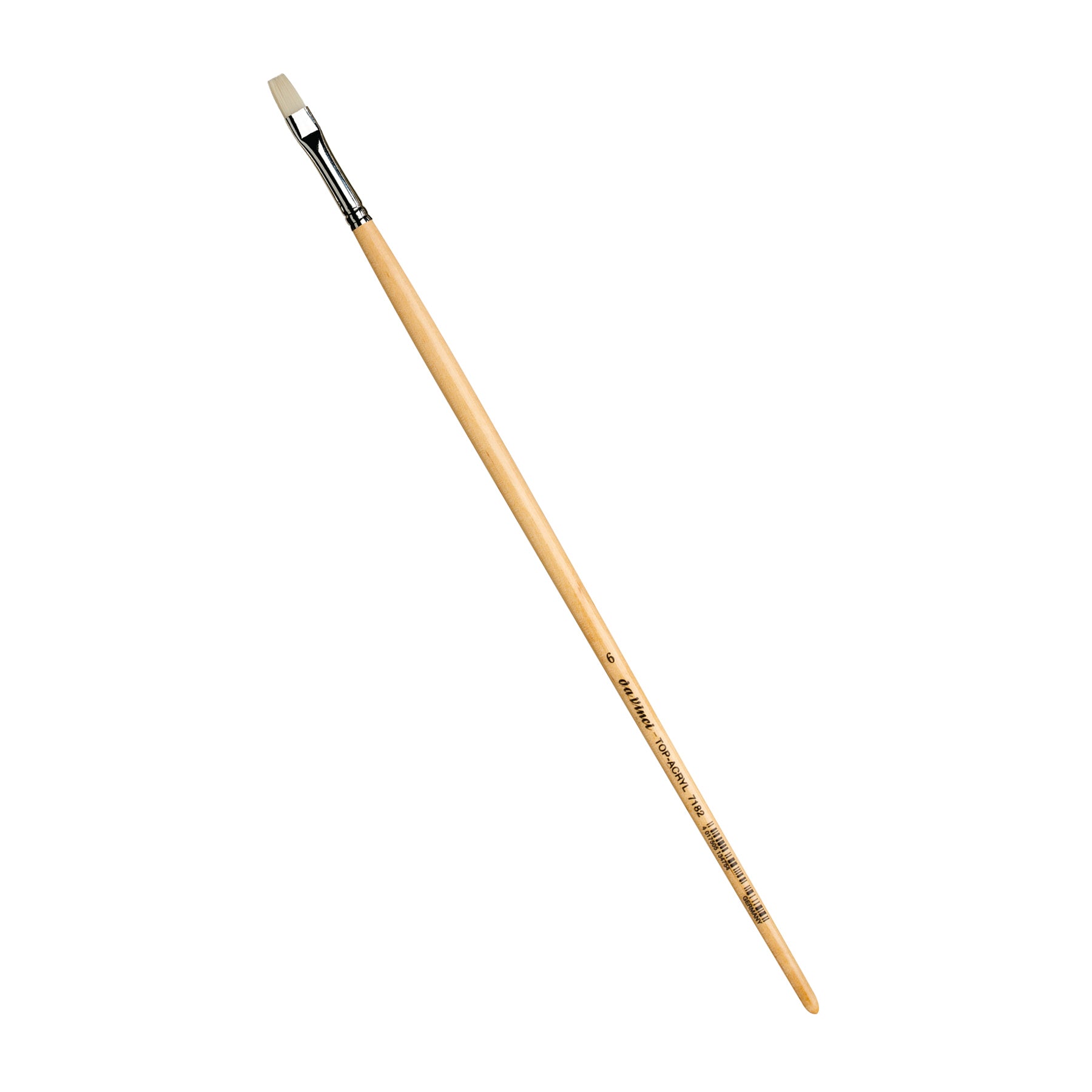 TOP-ACRYL Bright White Brush, Synthetic, Acrylic & Oil, Flat, Series 7182, Size 6